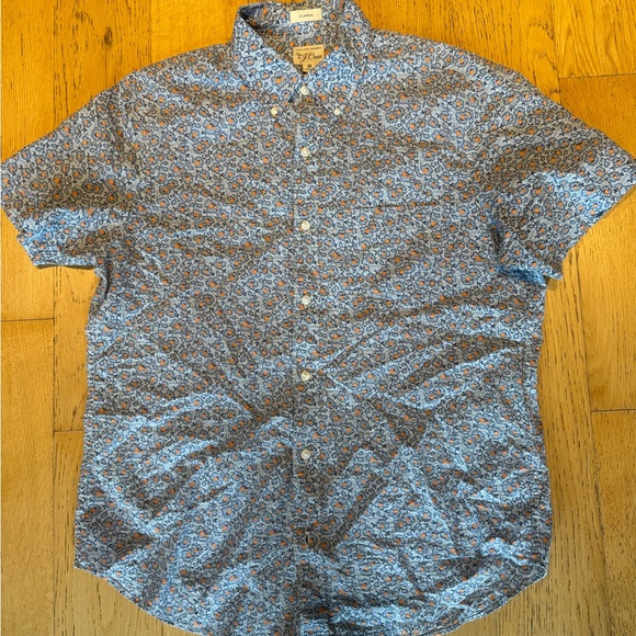 J. Crew Other - J. Crew Blue Floral Casual Button Down Shirt